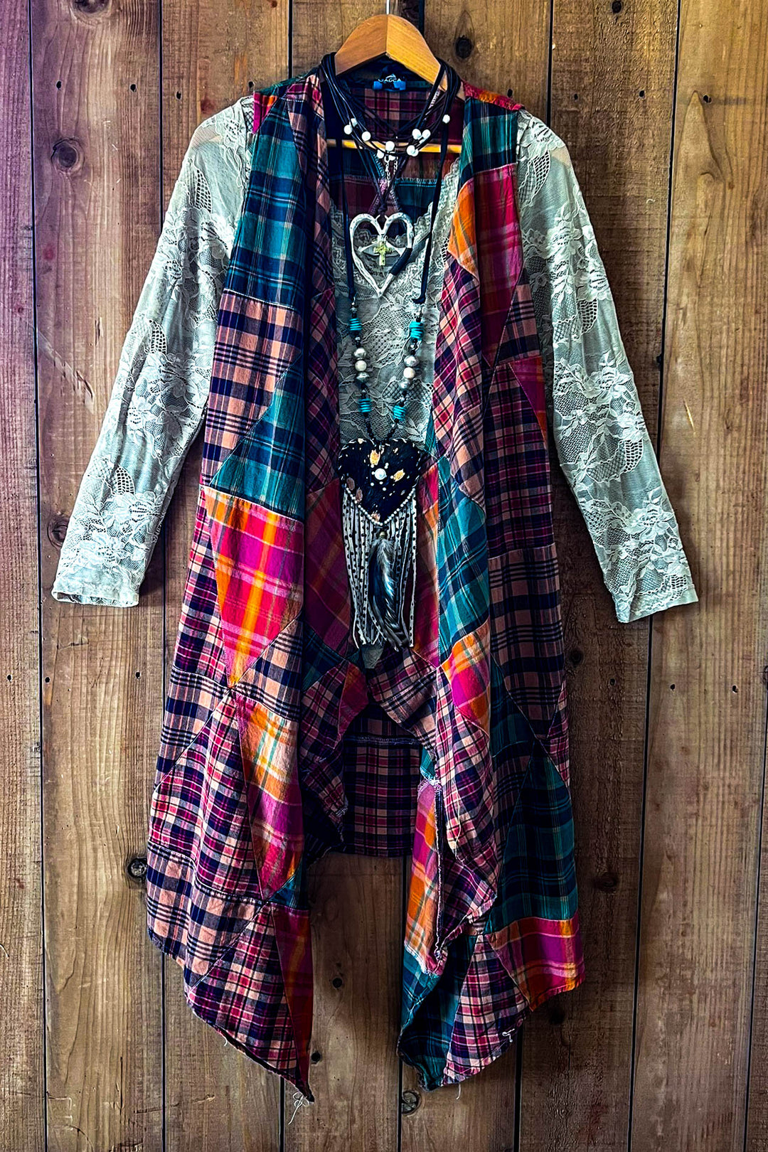 Rustic Canyon Patchwork Vest - 100% Cotton - Made in USA
