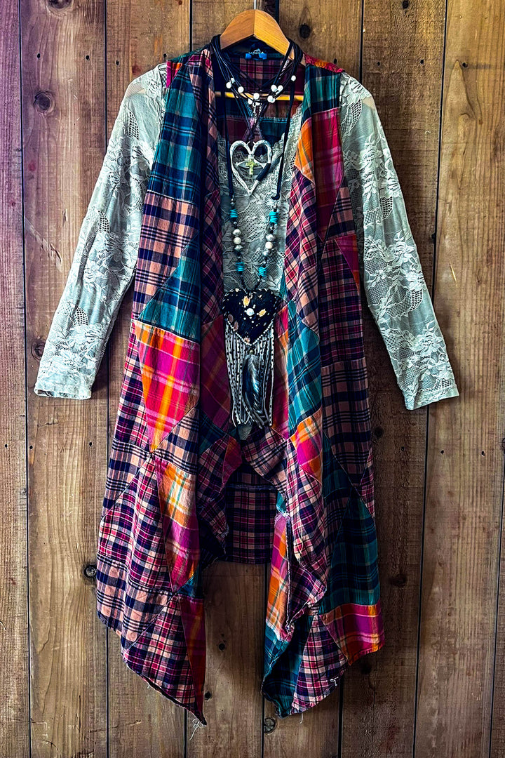 Rustic Canyon Patchwork Vest - 100% Cotton - Made in USA
