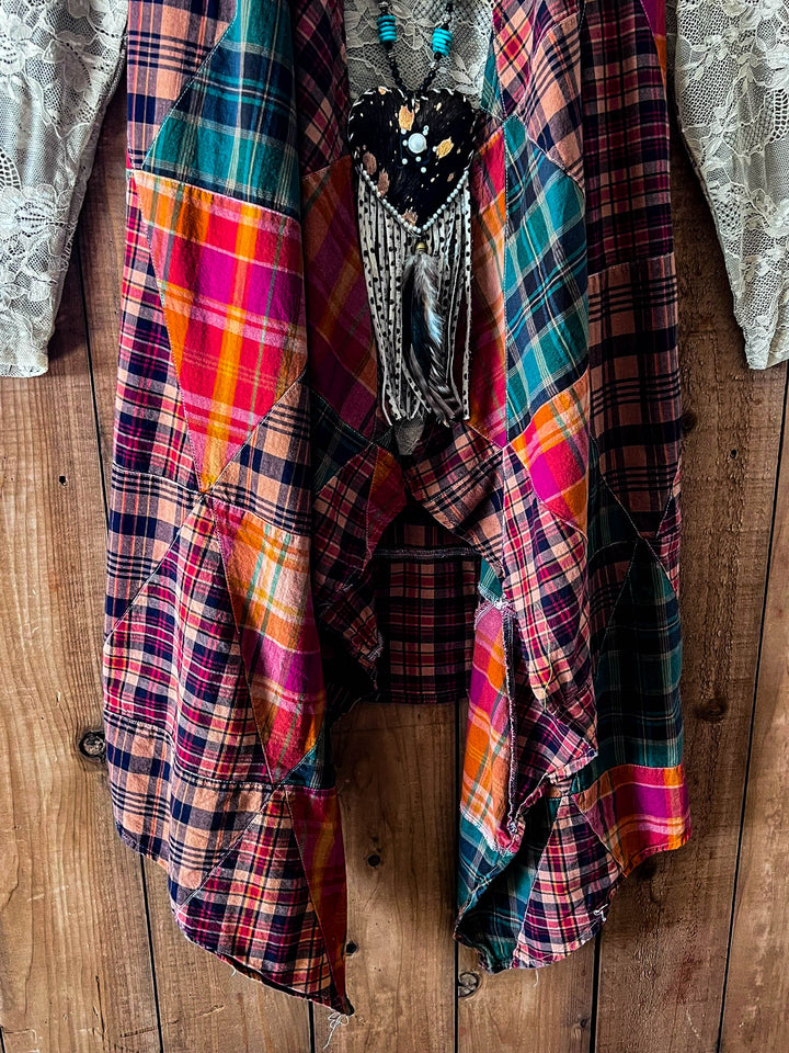Rustic Canyon Patchwork Vest - 100% Cotton - Made in USA