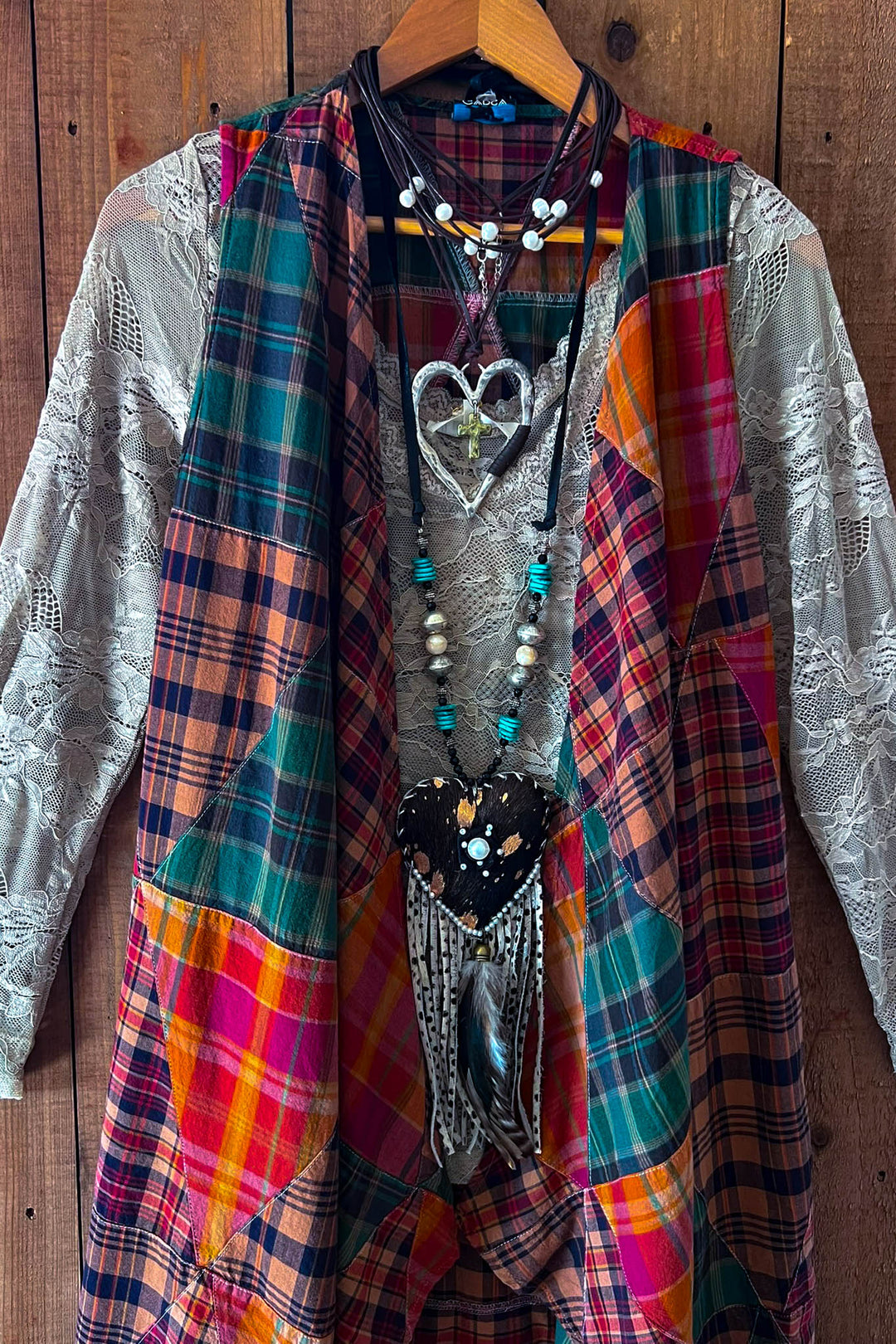 Rustic Canyon Patchwork Vest - 100% Cotton - Made in USA