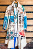 Boho Western Fab Embellished Lace Long Jacket in Multi-Color