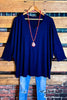SIMPLE IS BETTER CASUAL T-SHIRT IN NAVY BLUE