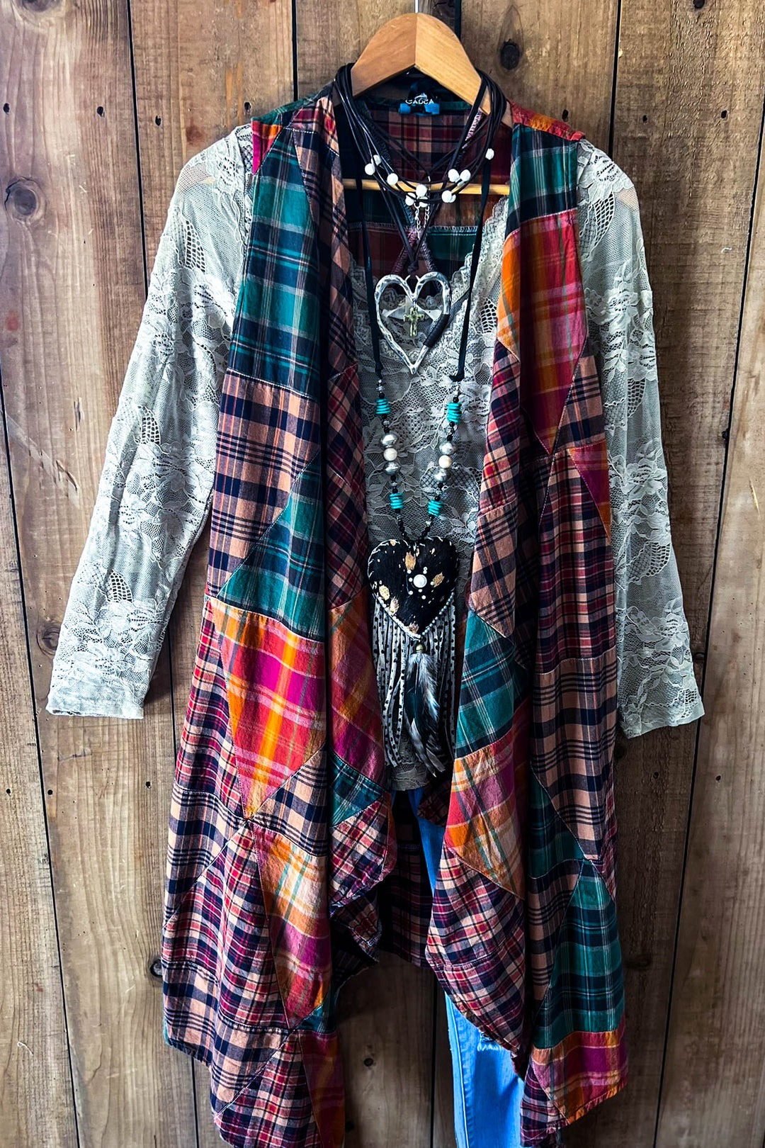 Rustic Canyon Patchwork Vest - 100% Cotton - Made in USA