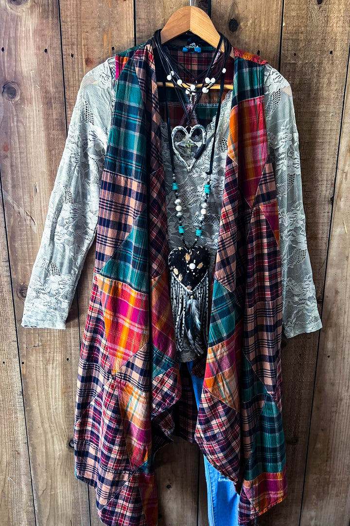 Rustic Canyon Patchwork Vest - 100% Cotton - Made in USA
