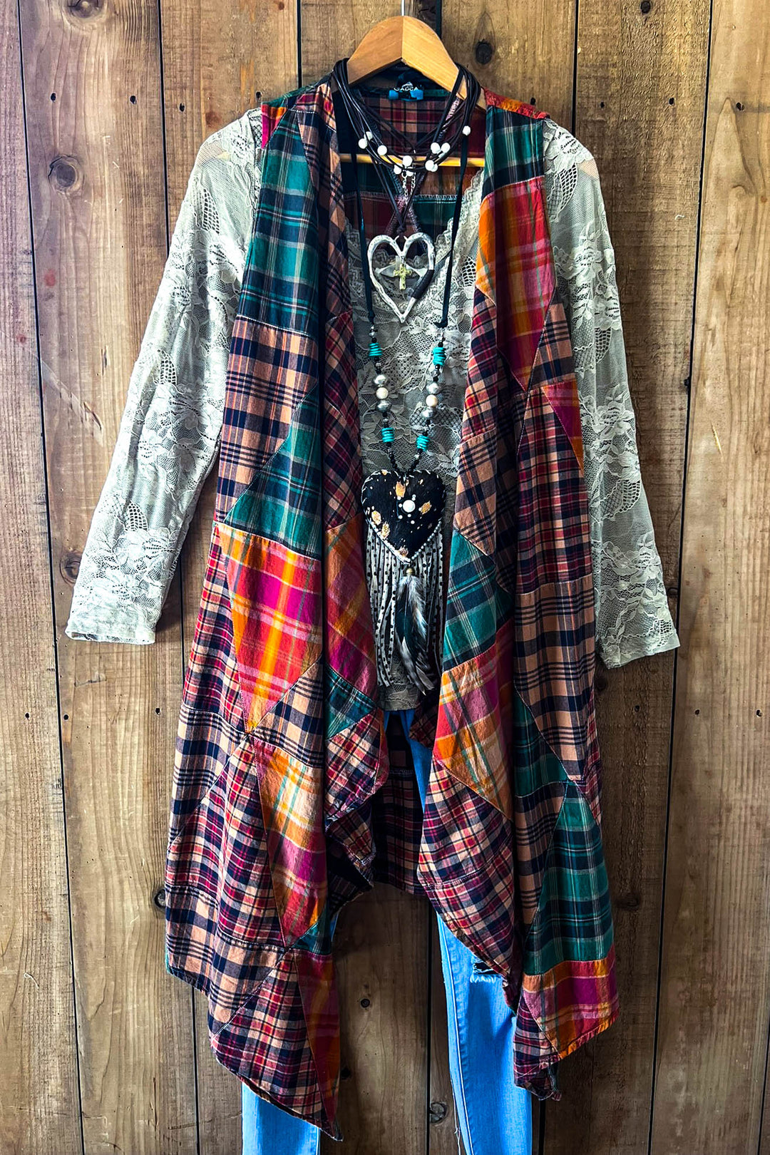 Rustic Canyon Patchwork Vest - 100% Cotton - Made in USA