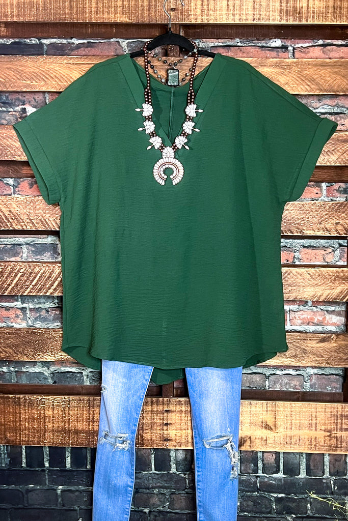 IT'S MY DAY ARMY GREEN TOP