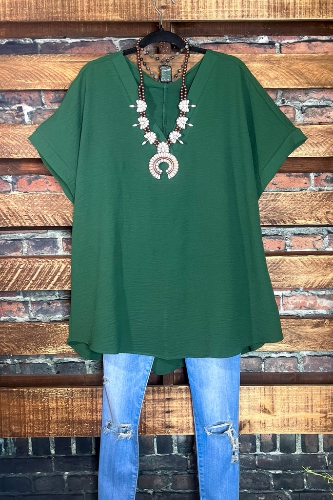 IT'S MY DAY ARMY GREEN TOP
