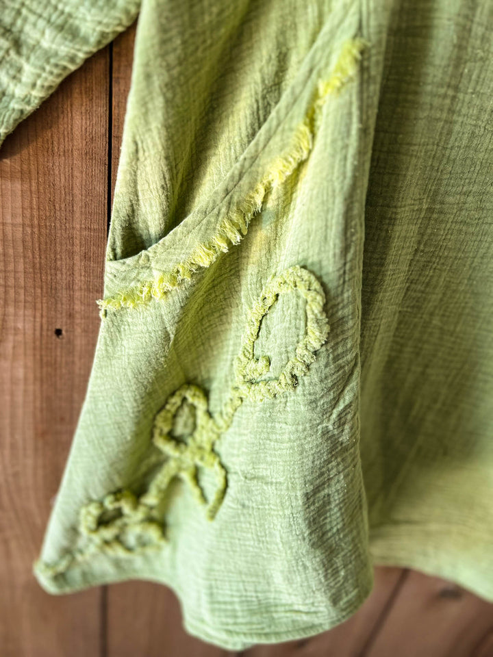 Just The Simple Things 1OO% Cotton Tunic - Green