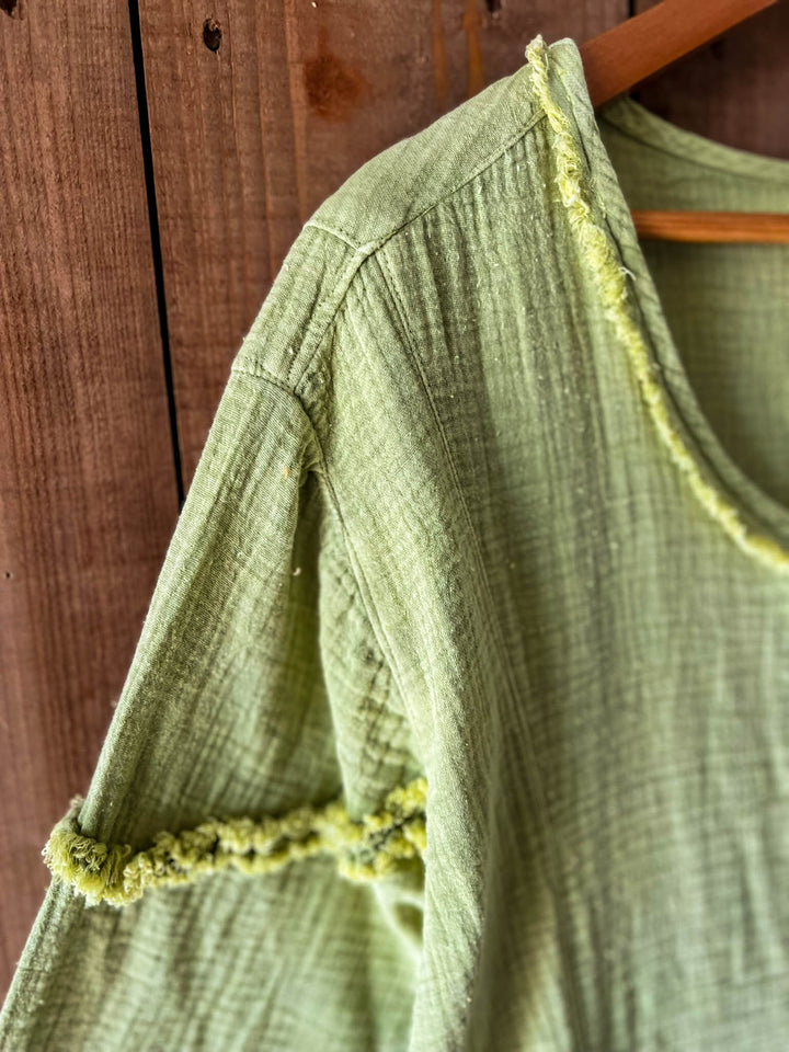 Just The Simple Things 1OO% Cotton Tunic - Green
