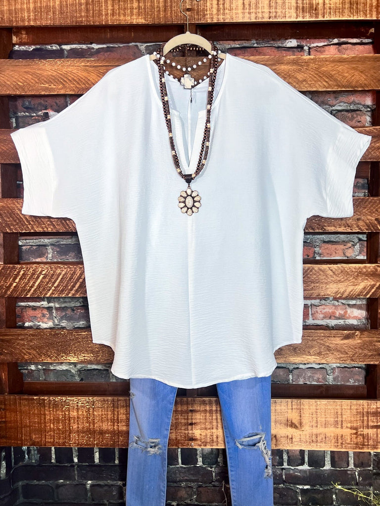 CITY CLASSIC PERFECT IVORY OVERSIZED TUNIC TOP