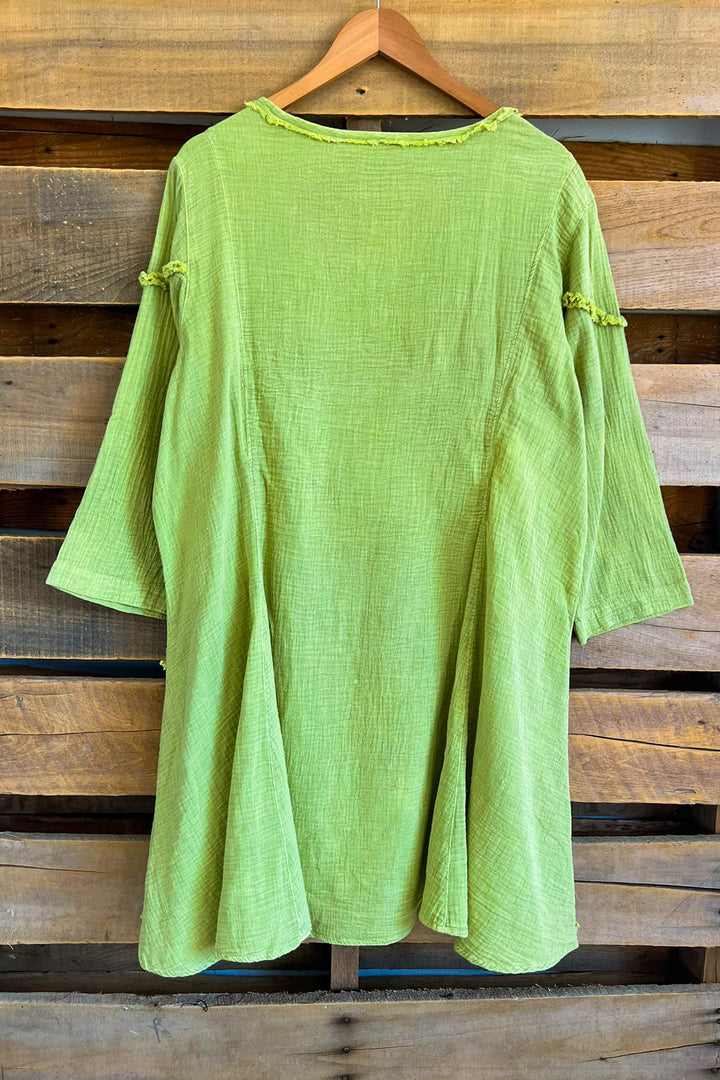 Just The Simple Things 1OO% Cotton Tunic - Green