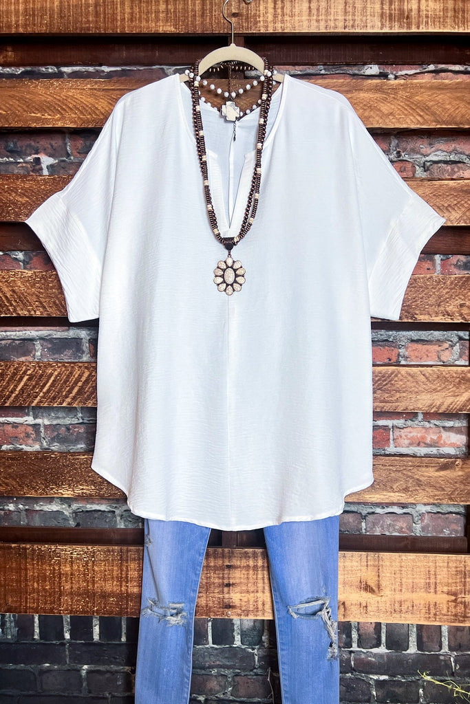 CITY CLASSIC PERFECT IVORY OVERSIZED TUNIC OFF WHITE