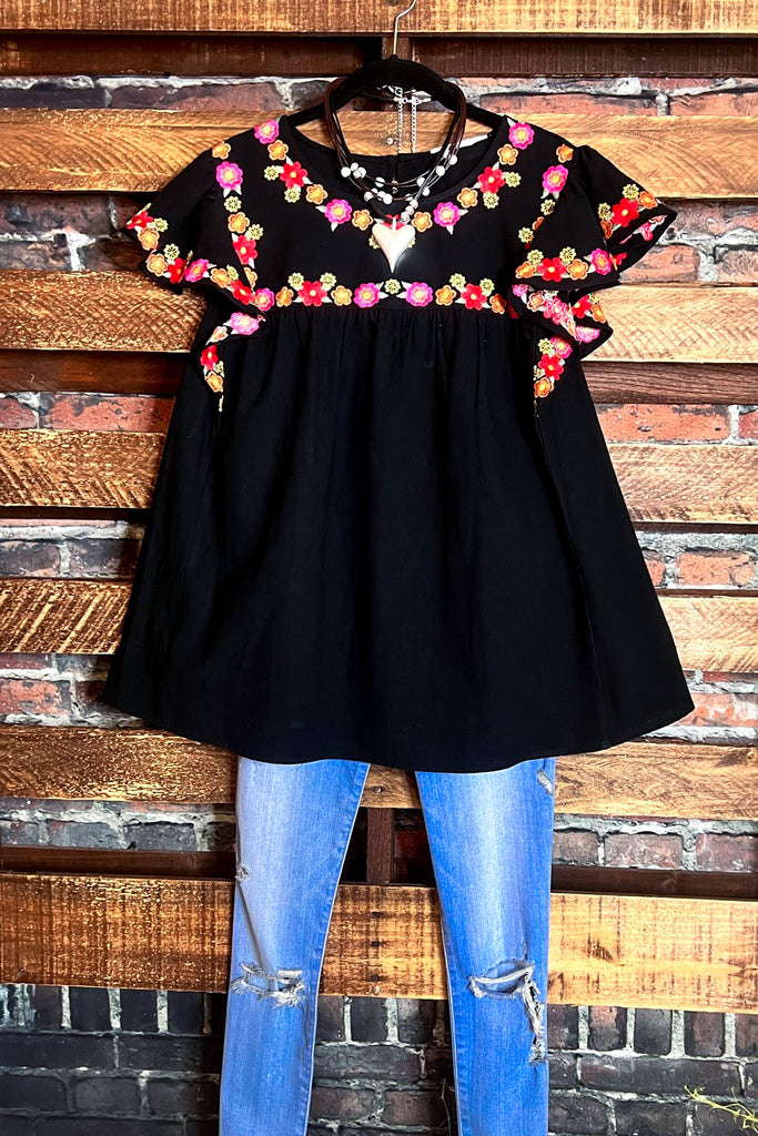 100% COTTON EMBROIDERED BLOUSE