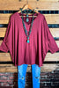 SIMPLE IS BETTER CASUAL T-SHIRT TUNIC MARSALA