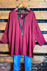 SIMPLE IS BETTER CASUAL T-SHIRT TUNIC MARSALA