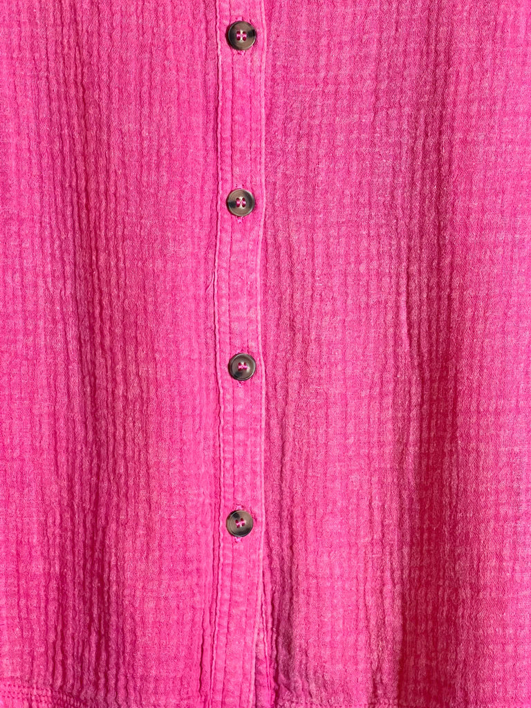 LIVE IN HARMONY 100% COTTON SHABBY SHIRT IN PINK