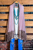FLEUR D' CACTUS BOHO SHABBY VEST IN DUSTY MAUVE