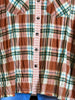 COUNTRY EASY LOOK PLAID SHIRT IN RUST & MULTI-COLOR
