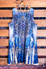 Dancing With Joy Blue & Multicolor Lace Dress