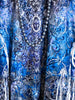 Dancing With Joy Blue & Multicolor Lace Dress