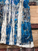 Dancing With Joy Blue & Multicolor Lace Dress