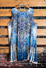 Dancing With Joy Blue & Multicolor Lace Dress