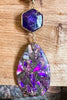 VIOLET FLAME POWERFUL ENERGY NECKLACE WITH NATURAL STONE