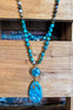 Bali Dream Sea Blue Turquoise Natural Stone Necklace