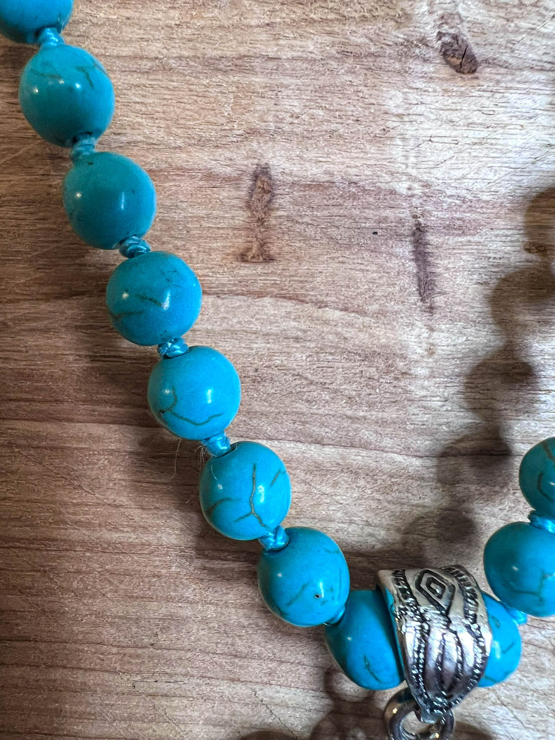 BLUE MOON TURQUOISE LONG LAYERED NATURAL STONE SET
