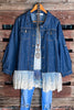 ALL GOOD REASONS LACE & DENIM JACKET