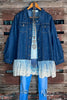 ALL GOOD REASONS LACE & DENIM JACKET