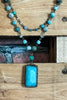 Rustic Natural Stone Amazonite Positive Energy Necklace