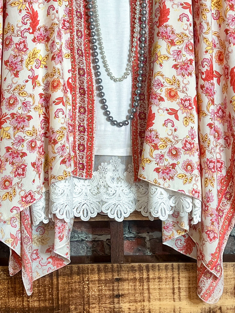 BEAUTIFUL BLOSSOM KIMONO IN RED