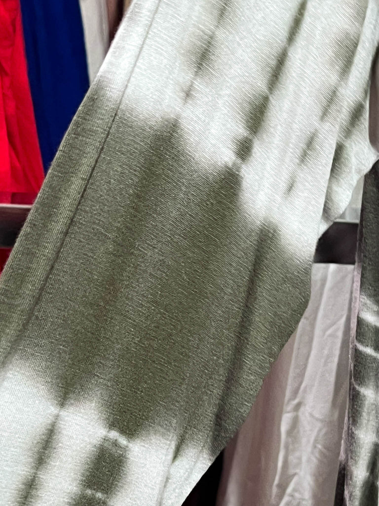 14-16 SIZE - TIE DYE TUNIC IN OLIVE ------------SALE