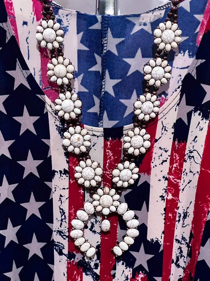 6-12 STARS & SPARKLES VINTAGE INSPIRED FLAG TUNIC---------------sale