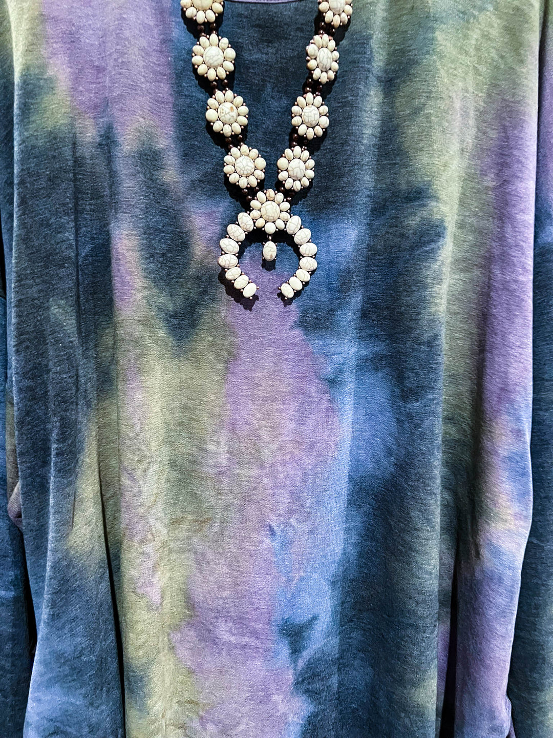 TIE DYE SWEATER TUNIC IN MULTI-COLOR -------SALE