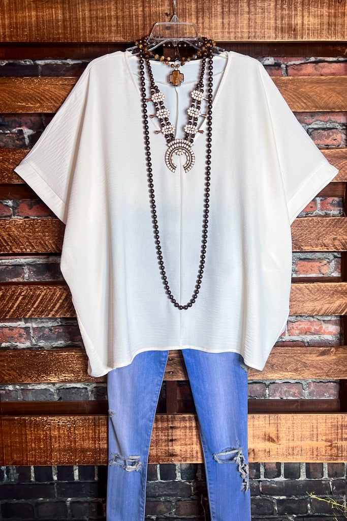 DOWNTOWN EASY LOOK TOP IN IVORY