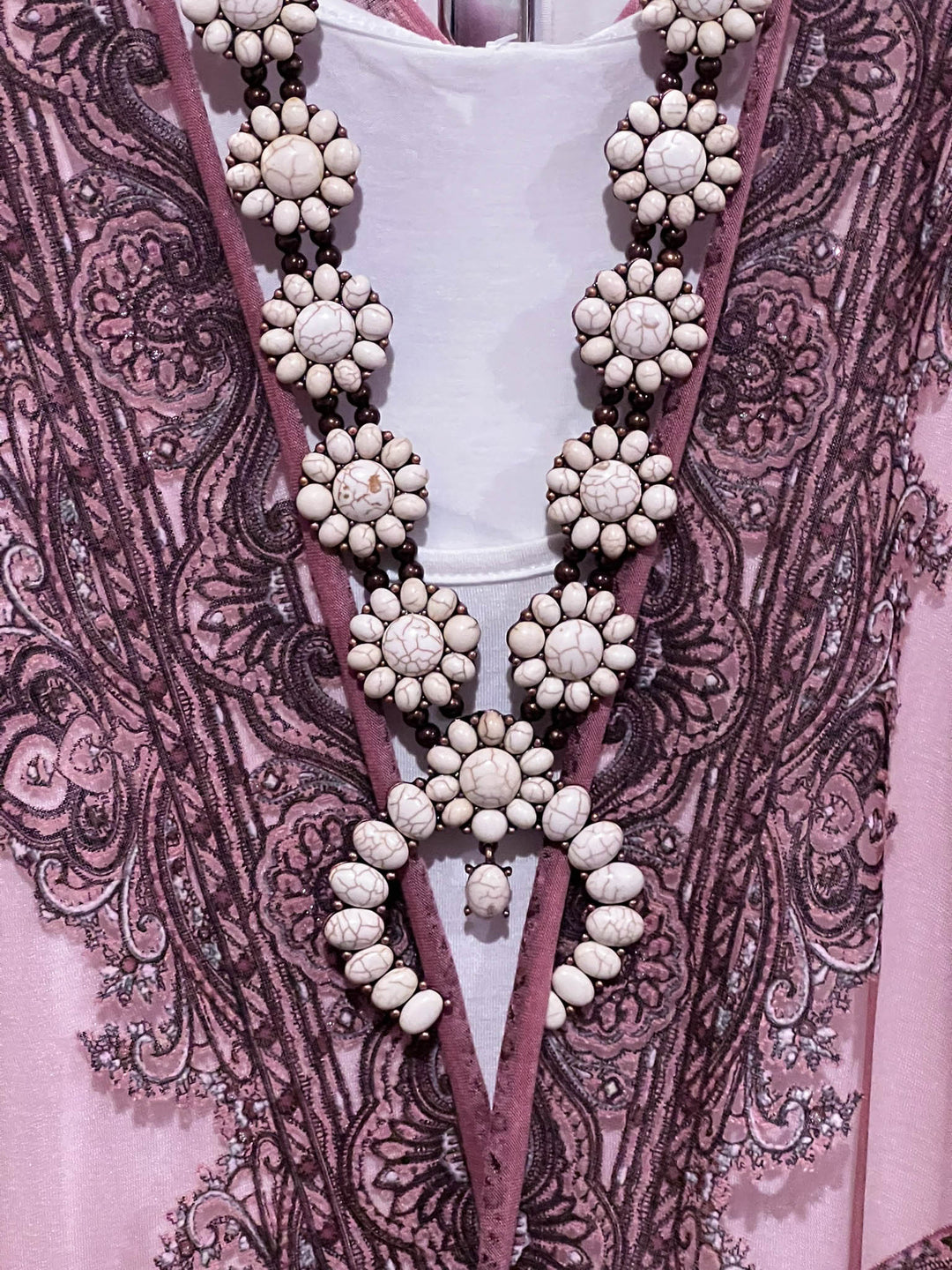 ENCHANTING WAYS VELVET & BURNOUT KIMONO IN OLD ROSE ---------SALE