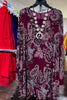 BEAUTY OF THE SEASON WINE & FLORAL DRESS -----SALE