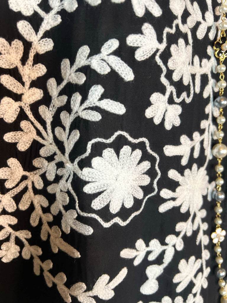 6-8 Size Floral Embroidered Jacket in Black-------Sale