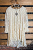 LOVE OF MY LIFE LACE LAYERED TUNIC DRESS IN BEIGE NATURAL