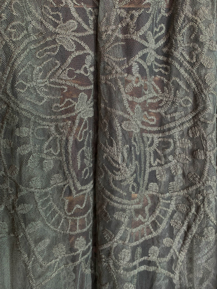 A Fabulous Heart Lace Sage Duster Kimono