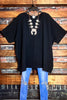 DOWNTOWN EASY LOOK TOP 1X-4X IN BLACK