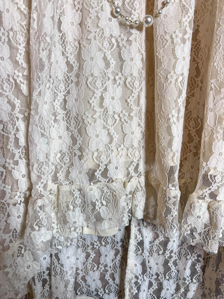 LOVE OF MY LIFE LACE LAYERED TUNIC DRESS IN BEIGE NATURAL