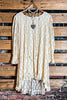 LOVE OF MY LIFE LACE LAYERED TUNIC DRESS IN BEIGE NATURAL