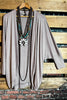 EVERY MOMENT LIGHTWEIGHT CARDIGAN IN LIGHT MOCHA