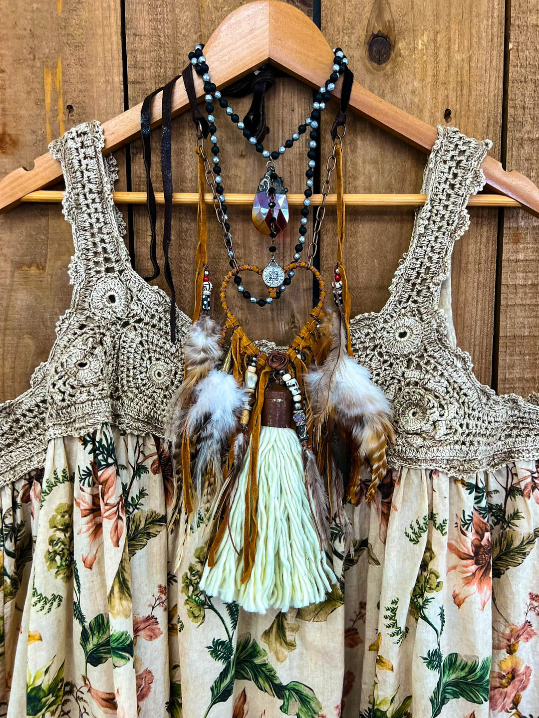 Heart Dream Catcher Artisan Handmade Necklace