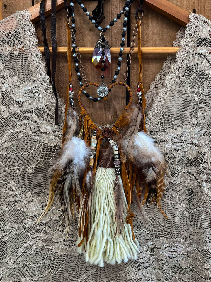 Heart Dream Catcher Artisan Handmade Necklace
