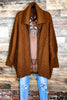 SOME KIND OF WONDERFUL COZY CARDIGAN IN GOLD BROWN