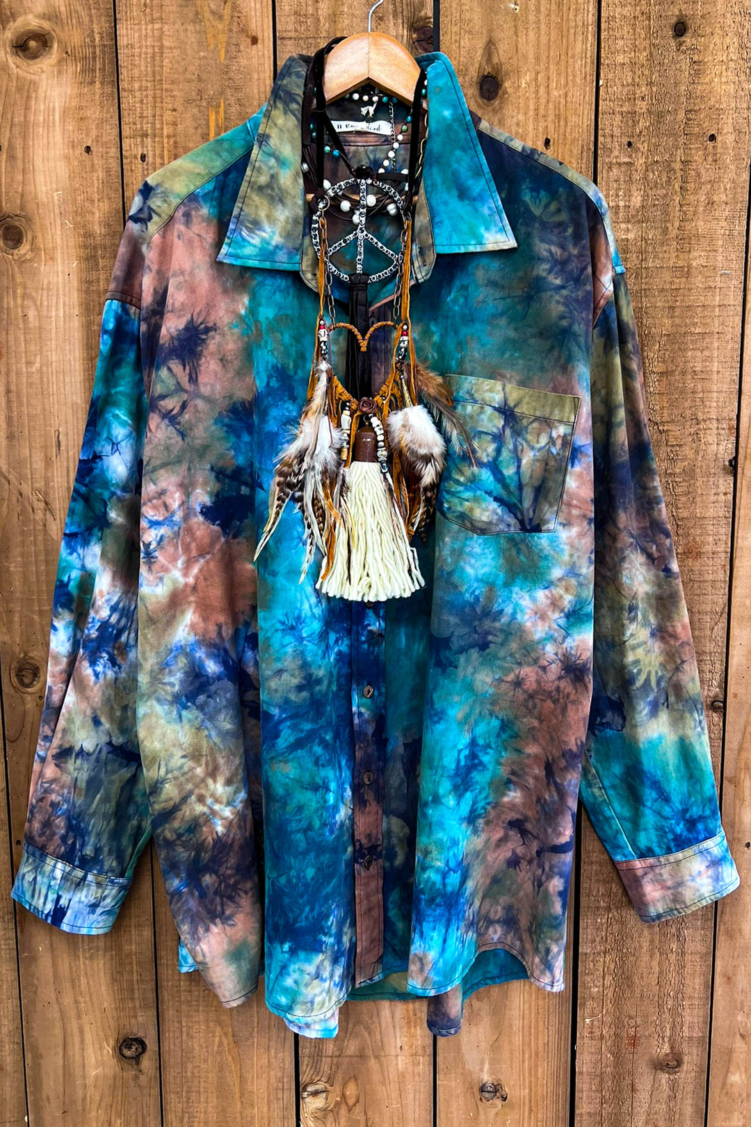 Wandering Soul Oversized Shirt Jacket - 100% Cotton